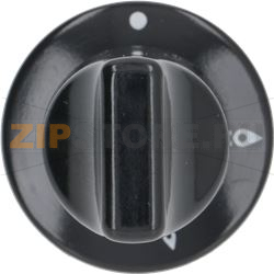 KNOB INDESIT BLACK 