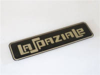 TARGA ALLUMINIO LA SPAZIALE