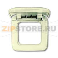 Рамка однопостовая с крышкой, слоновая кость ABB 2CKA001719A0111