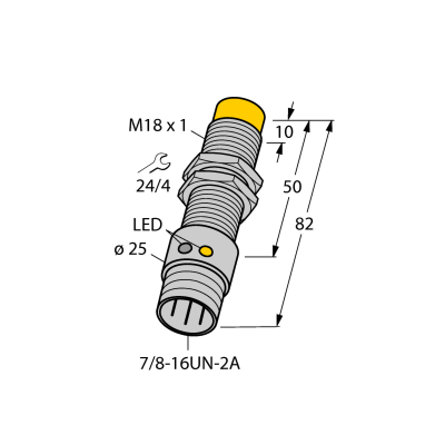 Датчик индуктивный Turck NI12U-G18-ADZ30X2-B1331 