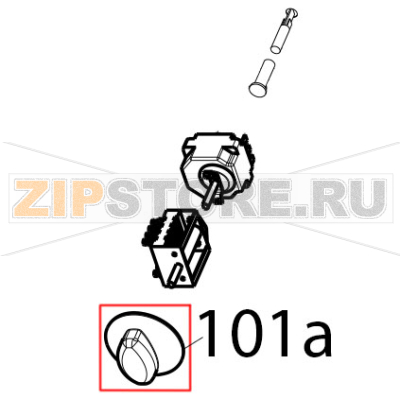 Fre electric knob Tecnoinox FRS35E7 Fre electric knob Tecnoinox FRS35E7Запчасть на деталировке под номером: 101a