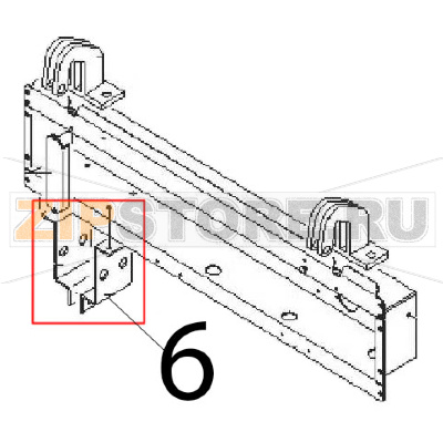 Support &quot;W&quot; for lifting Angelo Po 1G1BR1G Support "W" for lifting Angelo Po 1G1BR1GЗапчасть на деталировке под номером: 6