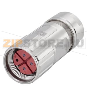 Разъем питания для прямой S-1FL6 HI 4-полюсного изолятор гайки 4x гнездового контакта (1-2,5 мм2) Для диаметра кабеля 7,5-12 Содержания 5 единиц Siemens 6FX2003-0LL13 