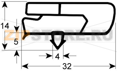 УПЛОТНИТЕЛЬ ДВЕРИ MFP ADVANCE 