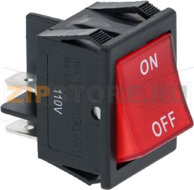 BIPOLAR SWITCH RED 16A 110/250V 