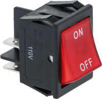 BIPOLAR SWITCH RED 16A 110/250V
