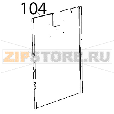 Schiena superiore Unox XBC 1005E Schiena superiore Unox XBC 1005EЗапчасть на деталировке под номером: 104