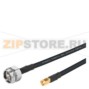 N-Connect/ R-SMA male/male flexible connection cable pre-assembled, suitable for railway applications; flexible connecting cable e.g. for access point antenna Length: 3 m Siemens 6XV1875-5TH30 