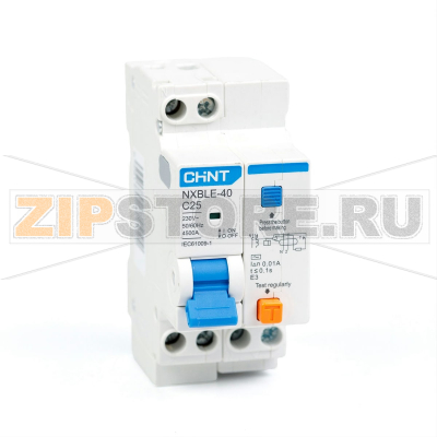 Дифавтомат 25 А, 10 мА, 4.5 кА Chint NXBLE-40 