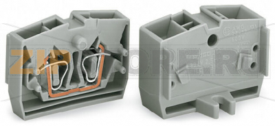 2-проводные центральные клеммы; без кнопок; 2,5 мм; CAGE CLAMP®; 2,50 mm; оранжевые Wago 264-326 