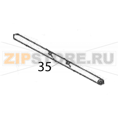 Shaft (brush) Sato M84Pro Shaft (brush) Sato M84ProЗапчасть на деталировке под номером: 35Название запчасти на английском языке: Shaft (brush) Sato M84Pro.