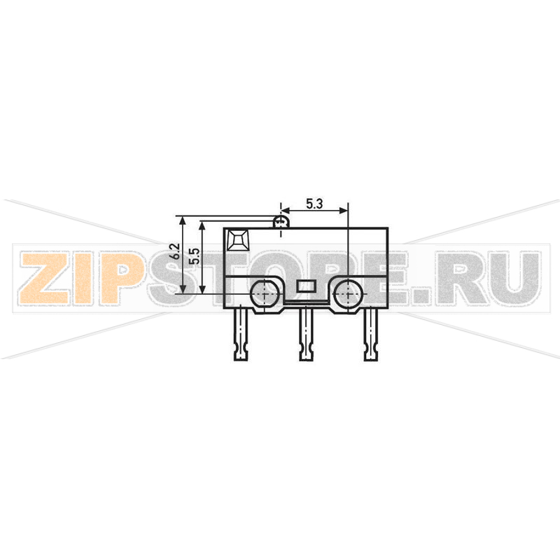 Микропереключатель 250 В/AC, 1.5 А, 1 x вкл/вкл, без фиксации, 1 шт Saia X5G303K1AN 