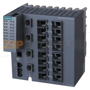 SCALANCE XC216-4C G managed Layer 2 IE switch; IEC 62443-4-2 certified; Full Gigabit; 12x 10/100/1000 Mbps RJ45 ports; 4x 1000 Mbps combo ports (either 1000 Mbps/ SFPs or 10/100/1000 Mbps RJ45 ports can be used); 1x console port; diagnostics LED; redundan 