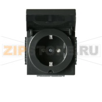 Розетка 16 А, 230 В, IP21/44, антрацитовая ABB 2TKA00000436