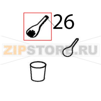 Fork Bartscher CFXB-138-195 Fork Bartscher CFXB-138-195Запчасть на деталировке под номером: 26