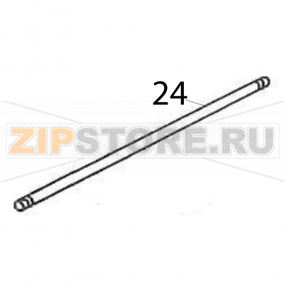 Pressure roller shaft Sato M84Pro Pressure roller shaft Sato M84ProЗапчасть на деталировке под номером: 24Название запчасти на английском языке: Pressure roller shaft Sato M84Pro.
