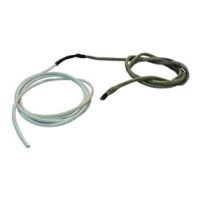 Evaporator drain flexible heater, length