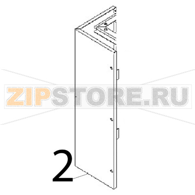 Chiusura pannello Angelo Po 0G1BR3E Chiusura pannello Angelo Po 0G1BR3EЗапчасть на деталировке под номером: 2