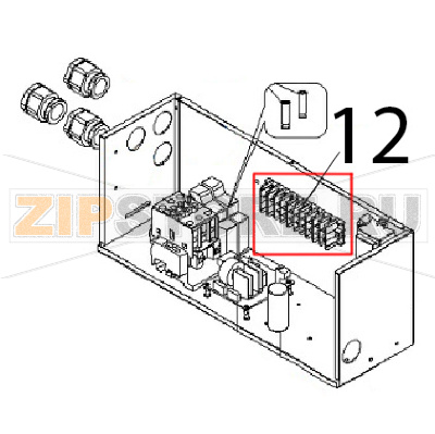 Terminal board Angelo Po IA51 Terminal board Angelo Po IA51Запчасть на деталировке под номером: 12