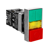 Кнопка двойная «пуск-стоп» 230 В, IP40 Chint NP2-BW8465