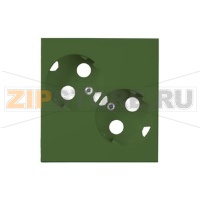 Накладка двойной розетки, зелёная ABB 2TKA00001027