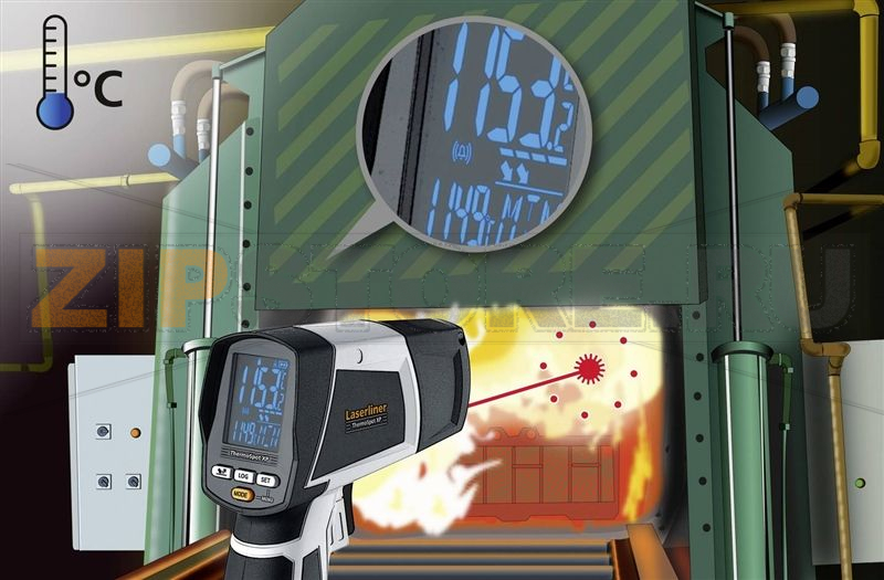 Термометр инфракрасный, от -40 до 1500°C Laserliner ThermoSpot XP 