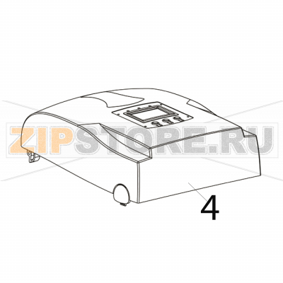 Top cover + window Godex EZPi-1200 Top cover + window Godex EZPi-1200Запчасть на деталировке под номером: 4Название запчасти Godex на английском языке: Top cover + window EZPi-1200.
