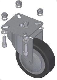 КОМПЛЕКТ КОЛЕСО БЕЗ ТОРМОЗА S.S. PODIUM 