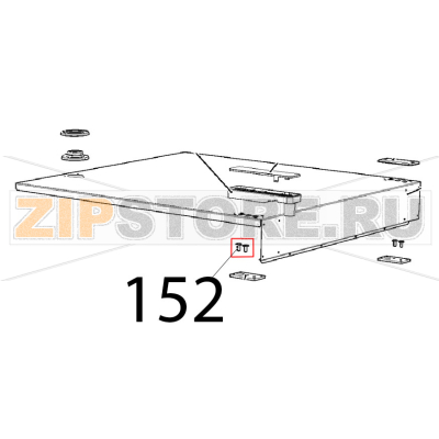 Nylon support cap Unox XVC 205E Nylon support cap Unox XVC 205EЗапчасть на деталировке под номером: 152