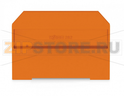 End and intermediate plate; 4 mm thick; orange Wago 282-312 