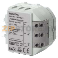 RS 510/23 - <B>Р</B>модуль релейных выходов, 2 x AC 230 В, 10 A (резистивная нагрузка) Siemens 5WG1510-2AB23