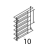 Reggiteglie universale 9006 inox Piron PF1006_PI1