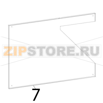 Fianco SX Zanolli Citizen PW 9+9/MC Fianco SX Zanolli Citizen PW 9+9/MCЗапчасть на деталировке под номером: 7