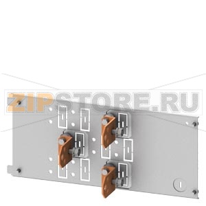 SIVACON S4 Cable connection form 3 3VA23 (up to 400 A); 3VA24 (up to 630 A) Height 200 mm Fixed mounting, Plug-in socket Siemens 8PQ6000-8BA18 