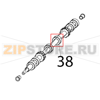 Spacer conveyor Zanolli Synthesis 12/80 VE Spacer conveyor Zanolli Synthesis 12/80 VEЗапчасть на деталировке под номером: 38