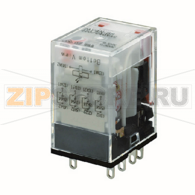 Реле силовое миниатюрное электромеханическое Omron MY4N-D2-GS 12VDC 
