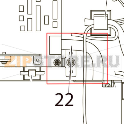 Power harness Toshiba TEC B-SX4T-GS10/20-QQ-US Power harness Toshiba TEC B-SX4T-GS10/20-QQ-USЗапчасть на деталировке под номером: 22