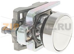 БЕЛАЯ МАТОВАЯ КНОПКА ZB4BA1 