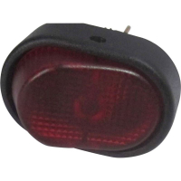 Переключатель автомобильный 12 В/DC, 30 А, 1 x выкл/вкл, красный TRU Components TC-R13-133B-SQ