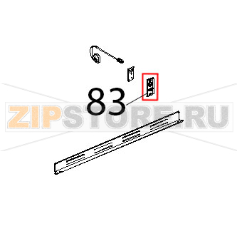 Piastrina supporto microporta magnetico Unox XVC 1005P Piastrina supporto microporta magnetico Unox XVC 1005PЗапчасть на деталировке под номером: 83