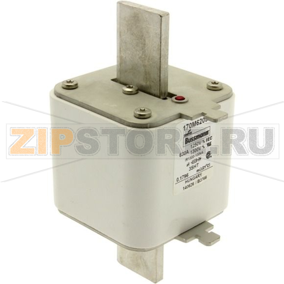 Предохранитель, 630 A, AC 1250 В, 100 кА, size 3, 76x76x150 мм, aR, IEC Eaton FUSE 630A 1250V 3 