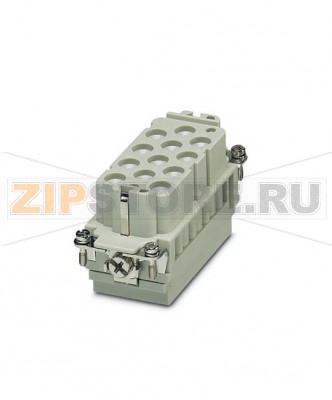 Гнездовая вставка HEAVYCON Phoenix Contact HC-K12/ 2-EBUC серия K12/2, для 12 силовых и 2 контактов цепи управления, подключение обжимом.Минимальный заказ: 1 шт.Упаковка: 1 шт.