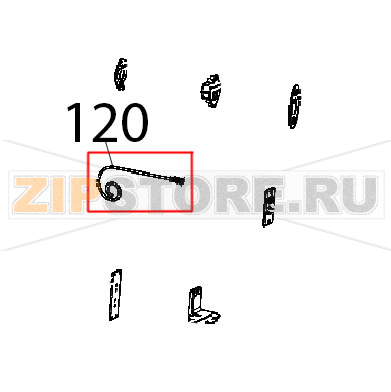 Magnetic door microswitch Unox XB 895 Magnetic door microswitch Unox XB 895Запчасть на деталировке под номером: 120