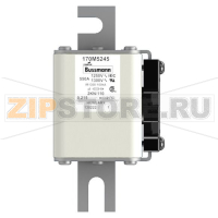 Предохранитель, 550 A, AC 1250 В, 100 кА, size 2, 61x77x138 мм, aR, DIN, IEC Eaton FUSE 550A 12