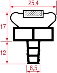 SNAP-IN GASKET 1080 - 2440 mm 