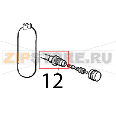 Corpo valvola Scotsman MF 46 WS Corpo valvola Scotsman MF 46 WSЗапчасть на деталировке под номером: 12