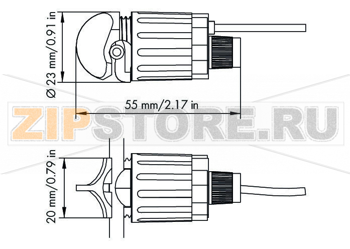 Анцапфа силового трансформатора; с предохранителем; 2,5 мм (12 AWG) - 6 мм (10 AWG); Фаза Wago 855-8001 Short description:These voltage taps (855 Series) easily and safely tap the measurement voltage.This allows a fuse-protected measurement voltage to be tapped from an insulated conductor with just one turn – no tools required.Features:Safely tap the measurement voltage with just one turnTool-free assemblySecure mountingVoltage taps (855-8001 and 855-8003) include a (5 x 25) mm 2 A fuseFor insulated conductors up to 16 mm? (6 AWG)Cable length: 3 mПримечание:Spare fuse: WAGO 855-8020...