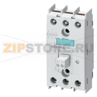 ПОЛУПРОВОДНИКОВОЕ РЕЛЕ 3-PHASE 3RF2 30A  40 DEG. C 48-600V / 110V AC, УПРАВЛЕНИЕ ПО 3-М ФАЗАМ, ВИНТОВЫЕ КЛЕММЫ BLOCKING VOLTAGE 1200V Siemens 3RF2230-1AC35