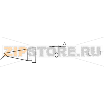 Жало 1.2 мм, круглое, скошенное Weller LT-F 
