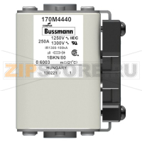 Предохранитель, 250 A, AC 1250 В, 100 кА, size 1, 53x69x80 мм, aR, IEC UL Eaton FUSE 250A 1250